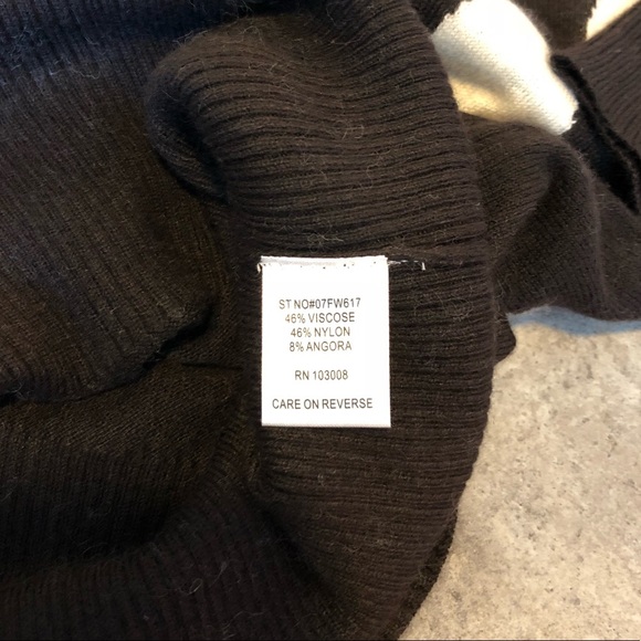 2[Yuka Paris] Polka dot dark brown sweater - Picture 4 of 4